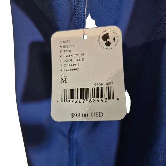 FREE PEOPLE MOVEMENT NWT BACK IT UP ONESIE - POOL BLUE - 9134  SIZE MED - Picture 4 of 7